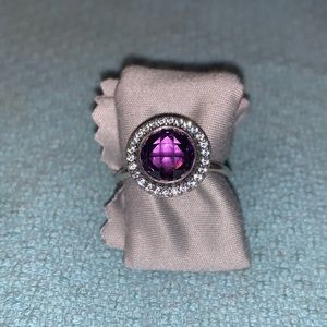 New w/Box Pandora Purple Brilliant Legacy Ring